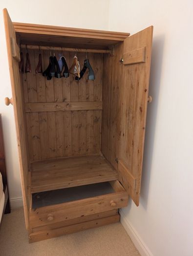 Wardrobe - waxed pine