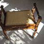 Vintage wooden piano stool with storage Image 3