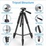 Mactrem Phone Tripod, Upgraded 65Inch/165Cm Lightweight Portable Camera Tripod For Iphone/Ipad/Samsung/Smartphone/Action Camera/Dslr Camera With Phone Holder & Wireless Bluetooth Control Remote Image 5