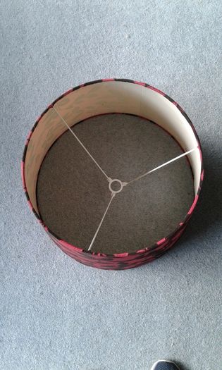 Vintage Large Red/Black Shade