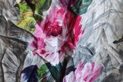 Suisse silk scarf hand painted