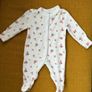 Leigh Tucker floral fleece sleep suit newborn baby girl Image 2