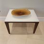 Side table by Calligaris 63cm sq x 55 h glass top Image 2