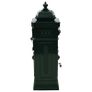 Pillar Letterbox Aluminium Vintage Style Rustproof Green Image 6