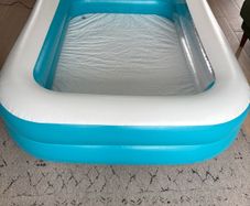 Summer Waves Rectangular Family Pool w/ Cupholder and Headrest