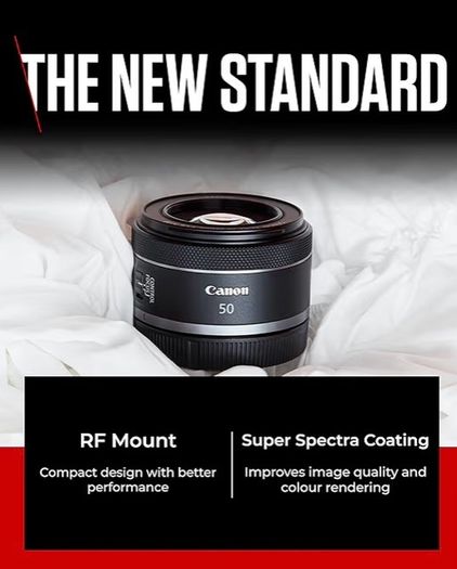 Compatible with EOS R System Mirrorless Cameras, Fixed Focal Length Lens, Compact & Lightweight, Perfect for Everyday Shooting