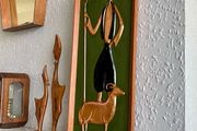 Superb Mid Century Modern Framed Decorative Wall Art in Cold Painted Copper