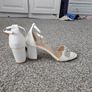 Wedding shoes - white, open toe Image 4