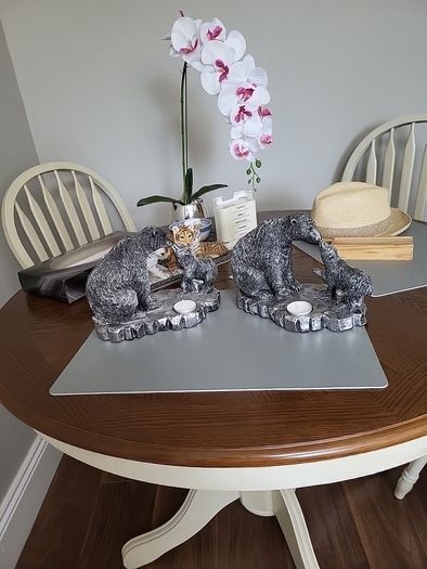 Tea light ornamental bears 10e each