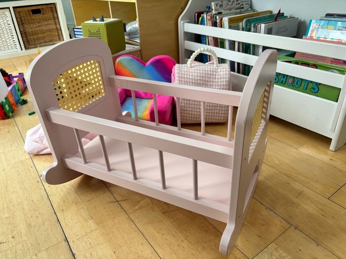 Dolls rocking cradle