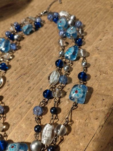 vintage multi-strand statement necklace.