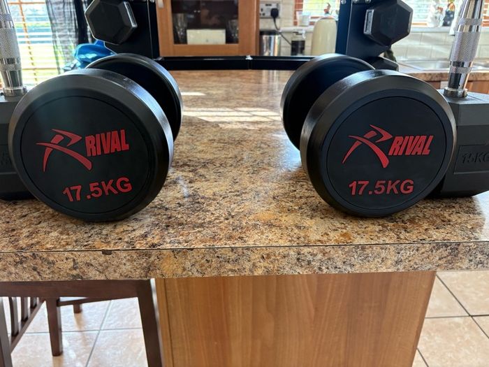 Hex Dumbbells + Rack / Storage Stand, Cheap!!