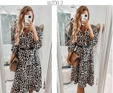 Long v-neck dress