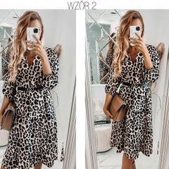 Long v-neck dress