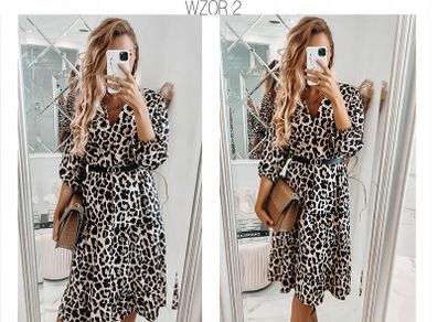 Long v-neck dress