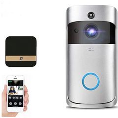 Wifi Smart Video Doorbell Intercom PIR Detection Camera Night Vision Cloud Storage - Black US Plug
