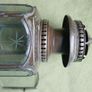 Vintage Pair of Brass Carriage Lamps, by Lime House Lamp Company, pierced canopies, bevelled etched glass chambers, 22" long Image 6