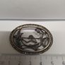 Vintage Marcasite & Green Cabochon Brooch Image 4