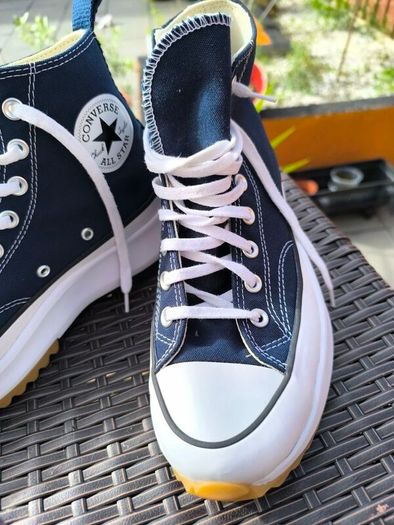 Converse Run Star Hike High Top Navy Blue Size UK 7.5