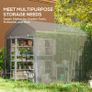 Outdoor Garden Storage Shed Waterproof 8 x 6.5ft Image 4