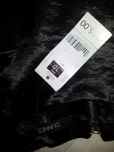 Black Satin And Sequin Top