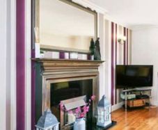 Fireplace & Mirror