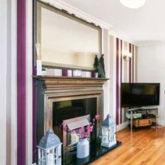 Fireplace & Mirror