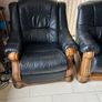 PRICE DROPPED 2 Seater Leather couches and chair Image 4