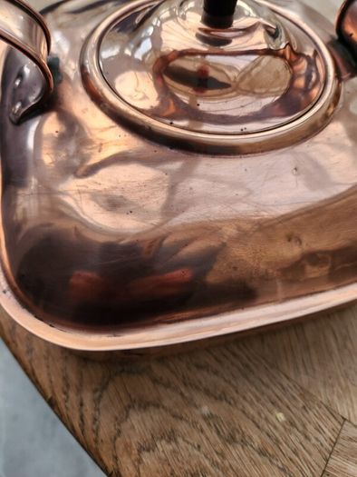 Antique brass kettle