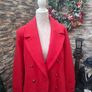 Red Double breasted overcoat uk20 Image 2