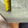 Clear cut-glass or crystal flat cake plate or serving platter featuring a radial starburst and fan-cut pattern Image 4