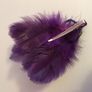 PURPLE Feather & Diamante Hair Clips Image 3