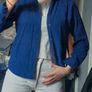 Vintage Royal Cobalt Blue Corduroy Shirt / Unisex SIZE M Image 5