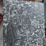 Antique Louis Phillippe style bedside table grey white veined marble top Image 2