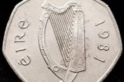 [#45] - Ireland 1981 | 50p | Fifty Pence | Woodcock | KM.24 | High Grade