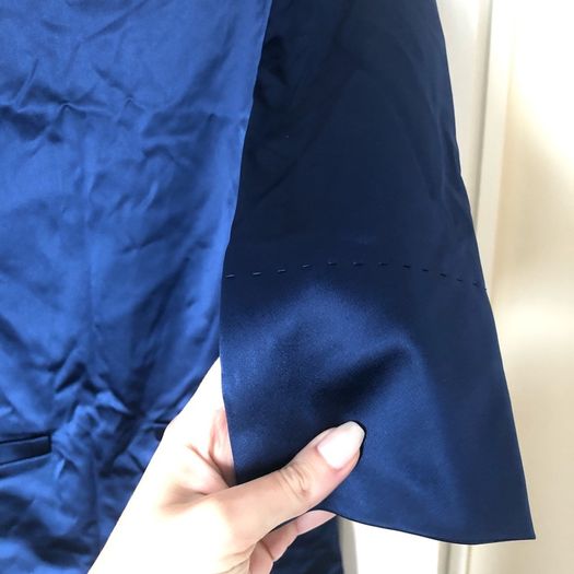 Sonia Rykiel satin midnight blue dress
