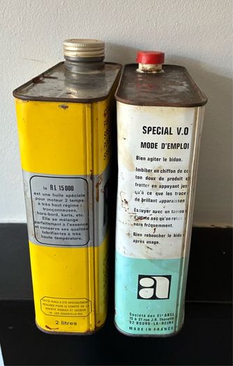 Vintage French Garage Tins