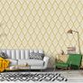 Gold Stripe Wallpaper Peel and Stick Wallpaper Self Adhesive Contact Paper Sticky Back Plastic Vinyl Film Modern Wallpaper Removable Waterproof Roll for Kitchen (FREE SHIPPING) Image 5