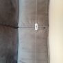 grey velvet sofa Image 6