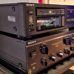 Sony CDP-X55ES Cd Player with Original Wooden Side Panels