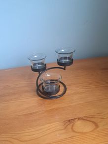 Glass Candle Holder