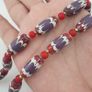 Antique Venetian Style Trade & Venetian whiteHeart Glass Beads Necklace Image 2