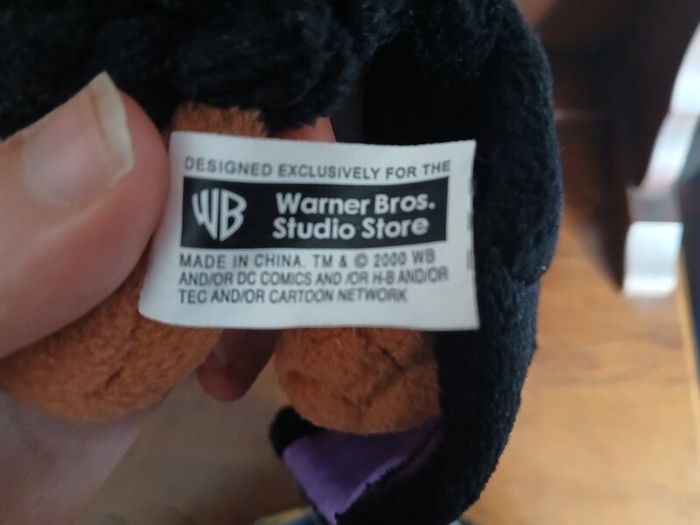 Vintage Warner Bros Studio Store Exclusive Halloween Scooby Doo as Bat Beanie Soft Toy