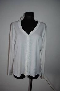 BNWT Papaya white cardigan stretch size UK22 EUR50 Postage included