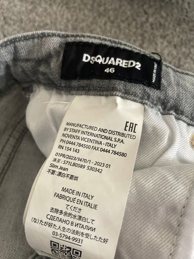 Dsquared jeans size 46