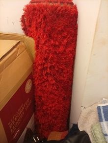 large red mat free, good condition