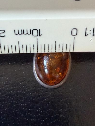 silver amber necklace