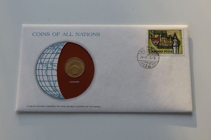 Hungary 1978 Vintage Coin Stamp cover BUNC