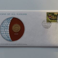 Hungary 1978 Vintage Coin Stamp cover BUNC