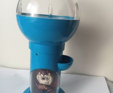 Vintage Looney Tunes Tasmanian Devil Manual Push Gumball Machine 1998